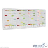 T-kort tavle, 24 kolonner med 32 pladser 60x146 cm