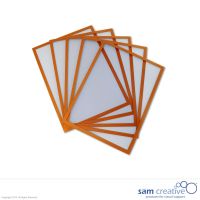 Magnetiske chateques orange kant A4 (5 styk)