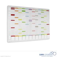 T-kort tavle, 13 kolonner med 50 pladser 90x124 cm