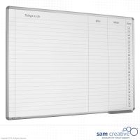 Whiteboard med to-do liste 60x90 cm