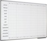 Whiteboard årsplanlægning ma-fr 45x60 cm
