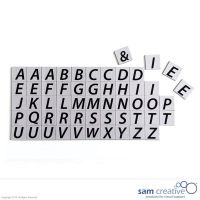 Magnetiske bogstaver, helt sæt, 10x22 cm